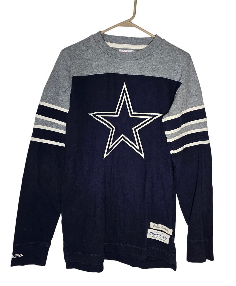 Vintage Mitchell & Ness Throwback Cowboys Men's M Soft Long Sleeve Sweatshirt